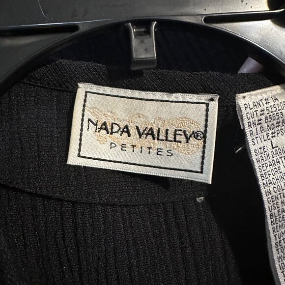 VTG Napa Valley Petites Womens Patchwork Jacket Large Red Black Boho Artsy Retro - Picture 4 of 6